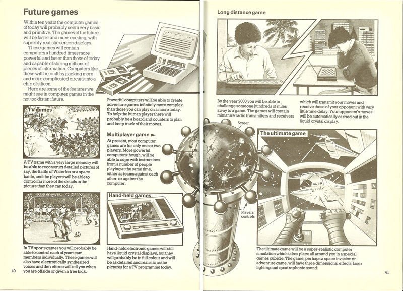 Illustration from 1982 about the Future of Gaming